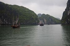 Boats In Halong Bay Stock Photos Boats In Halong Bay Stock Photos