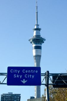 Auckland Sky Tower Royalty Free Stock Image Auckland Sky Tower Royalty Free Stock Image