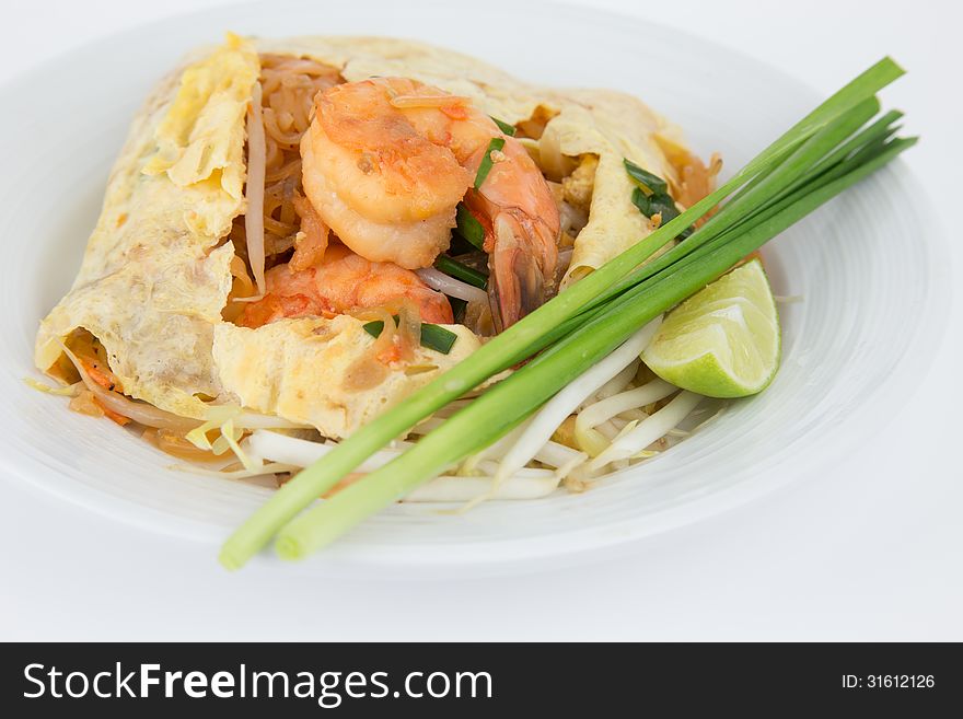 Stir-fired Rice Noodle With Prawns