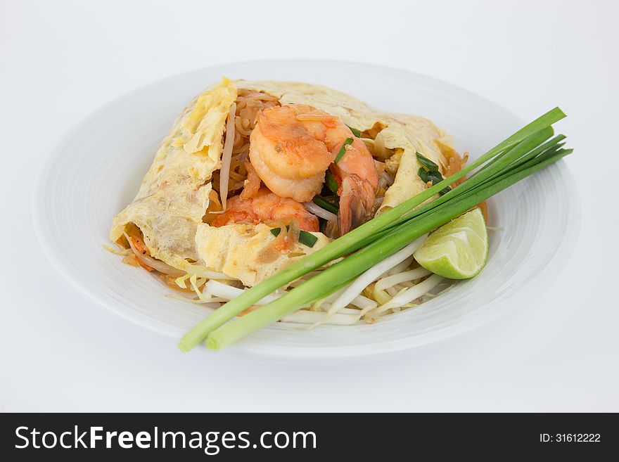 Stir-fired Rice Noodle With Prawns