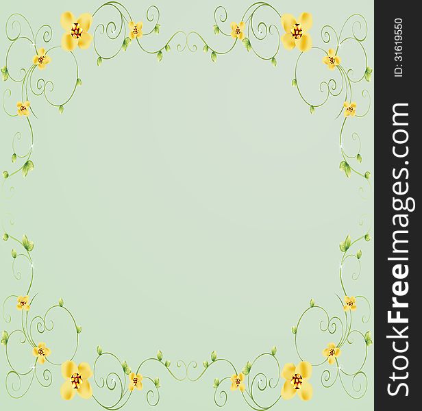 Vector card or background with flowers, EPS 10. Vector card or background with flowers, EPS 10