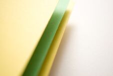 Green, Yellow And White 3d Geometric Background, Selective Focus Royalty Free Stock Photos