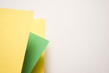 Green, Yellow And White 3d Geometric Background Royalty Free Stock Images