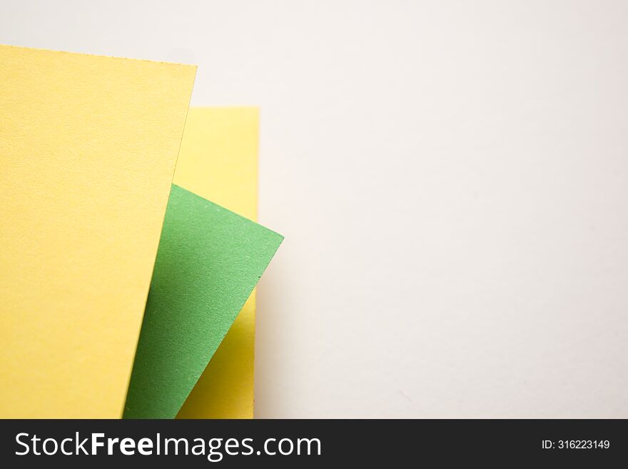 Green, yellow and white 3d geometric background