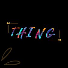 Thing Motivation Quote With Black Background  Modern And Stylish Motivational Quotes Typography Slogan. Stock Image