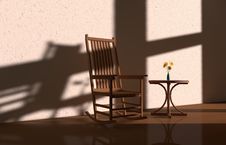 Light And Shadow Chair Stock Photo Light And Shadow Chair Stock Photo