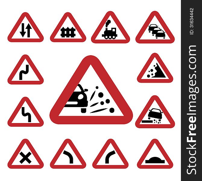 Color traffic signs