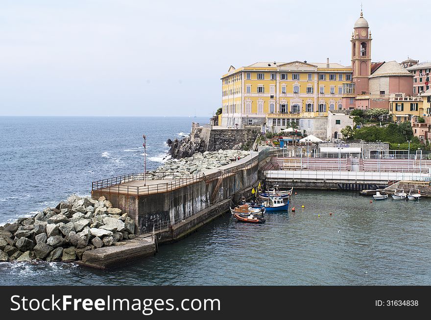 Nervi a beautiful village near genova. Nervi a beautiful village near genova