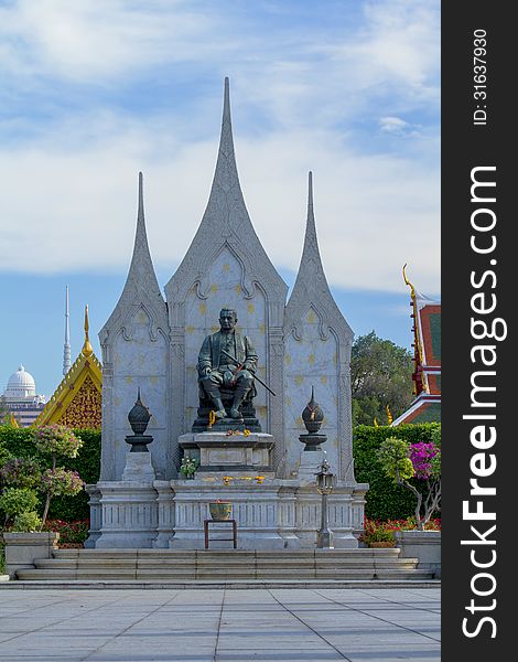 Statue of King Rama I of Thailand. Statue of King Rama I of Thailand.
