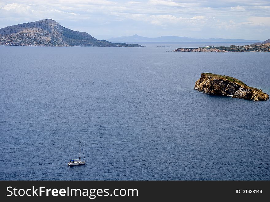 Europe, Greece. Islands of the archipelago of Cyclades in the Aegean Sea. Europe, Greece. Islands of the archipelago of Cyclades in the Aegean Sea.