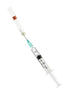 Syringe And Medical Vial Royalty Free Stock Photography Syringe And Medical Vial Royalty Free Stock Photography