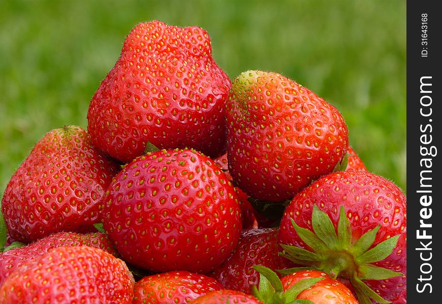 Big fresh strawberries prepared just to eat. Big fresh strawberries prepared just to eat