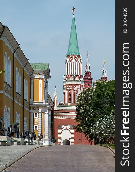 View of the Spasskaya Tower of the Moscow Kremlin