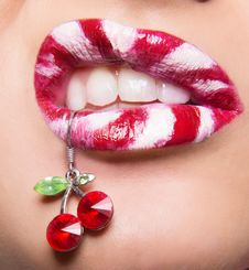 Beautiful Lips Royalty Free Stock Images
