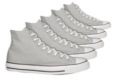 Gray Sneakers Stock Photography