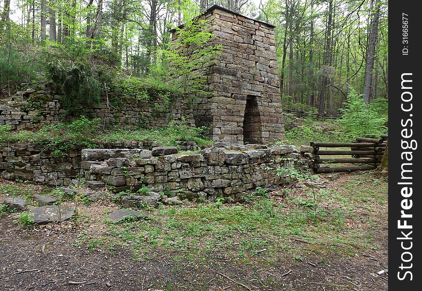 Roaring Run Furnace built in the 1800's. In Ragle Rock, Botetourt County, Virginia. Roaring Run Furnace built in the 1800's. In Ragle Rock, Botetourt County, Virginia.