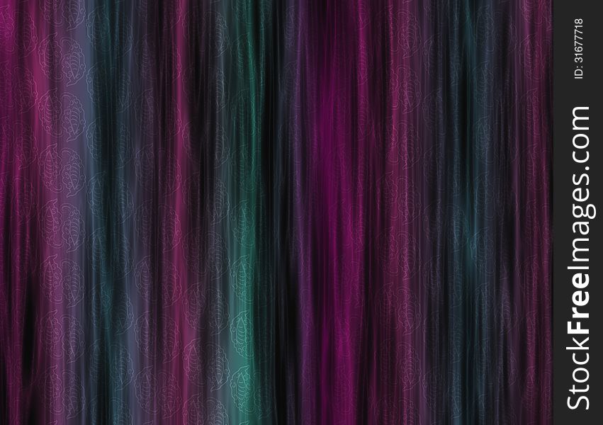 Abstract decorative curtain background of purple, green and blue color. Abstract decorative curtain background of purple, green and blue color.