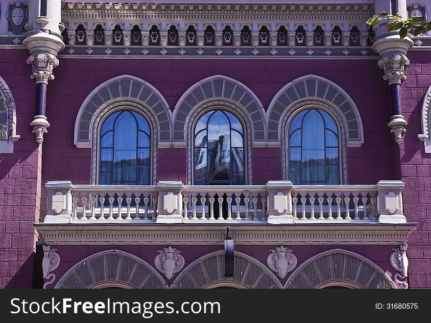 The historical building of the National Bank in Kiev, Ukraine, Eastern Europe