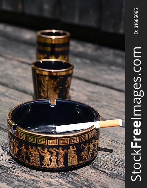 Ashtray In Black