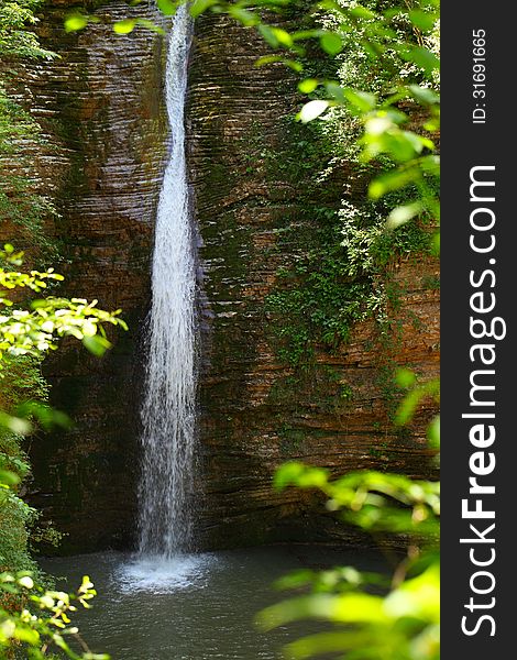 Waterfall on the river Rufabgo