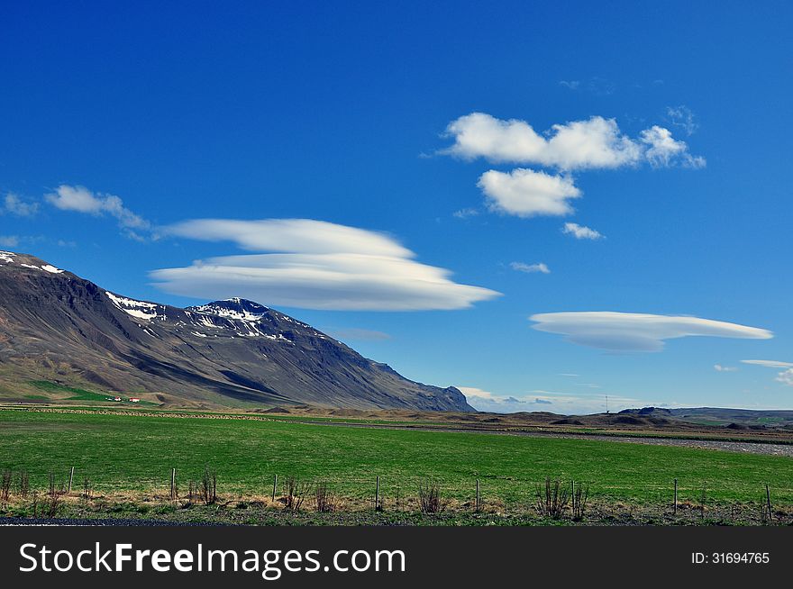 Amazing mountain and cloud