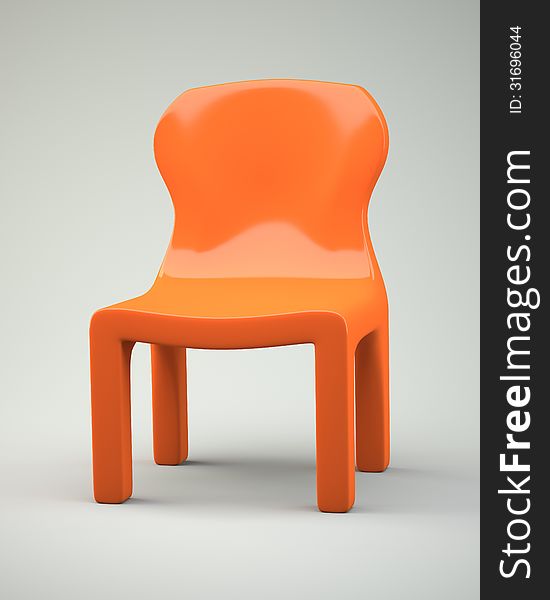 Orange Cartoon-syled Chair