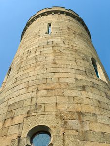 Stone Tower Of Old Castle Stock Image