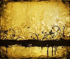 Floral Grunge Background Royalty Free Stock Photos