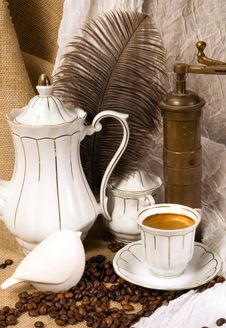 Coffee Cup And Coffee Beans Stock Images Coffee Cup And Coffee Beans Stock Images