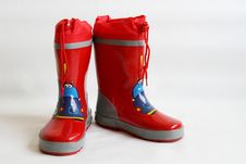 Red Wellington Boots Royalty Free Stock Images Red Wellington Boots Royalty Free Stock Images