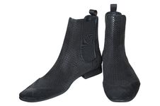 Man S Suede Boots Royalty Free Stock Image