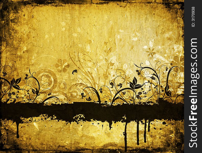 Floral Grunge background