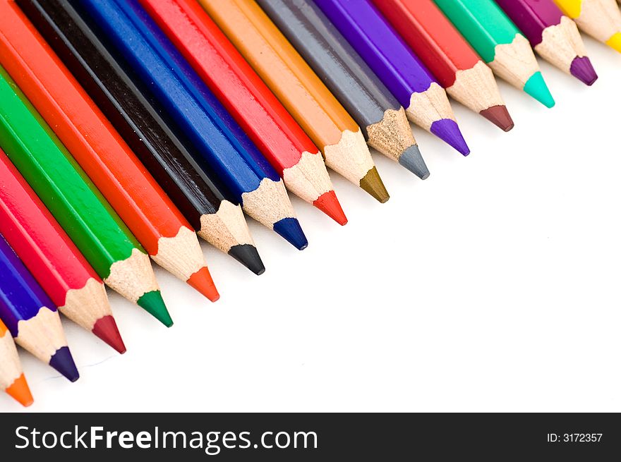 Colored Pencil Crayon Diagonal