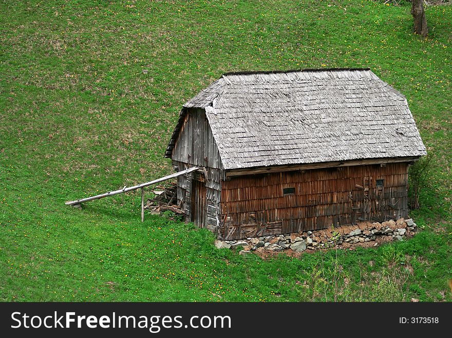 An old old house at the mountains