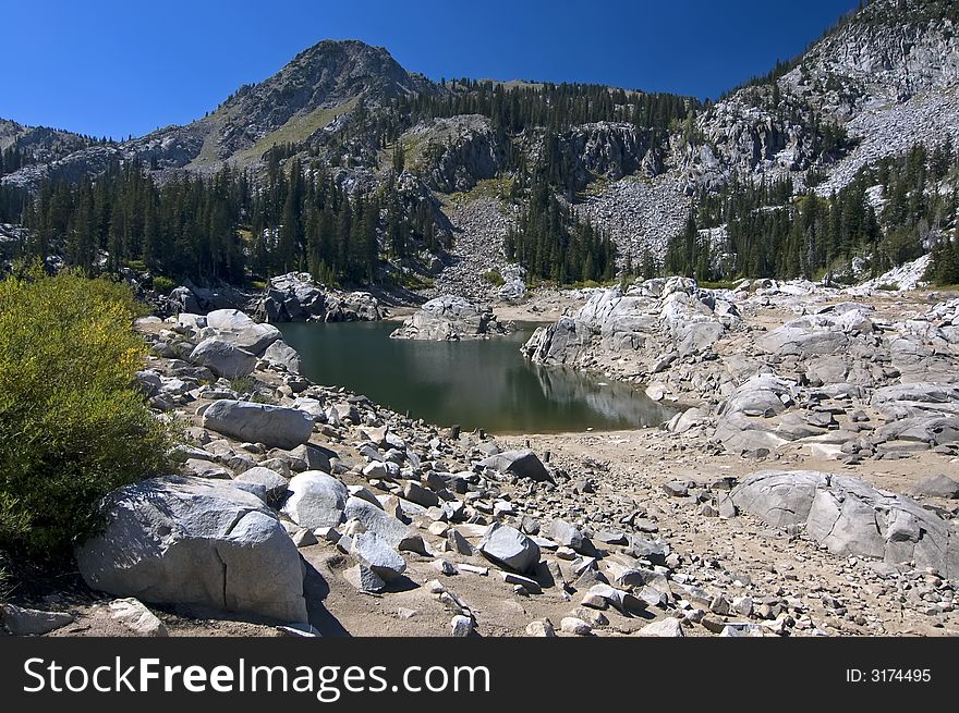 Lake In Wasatch Mountains