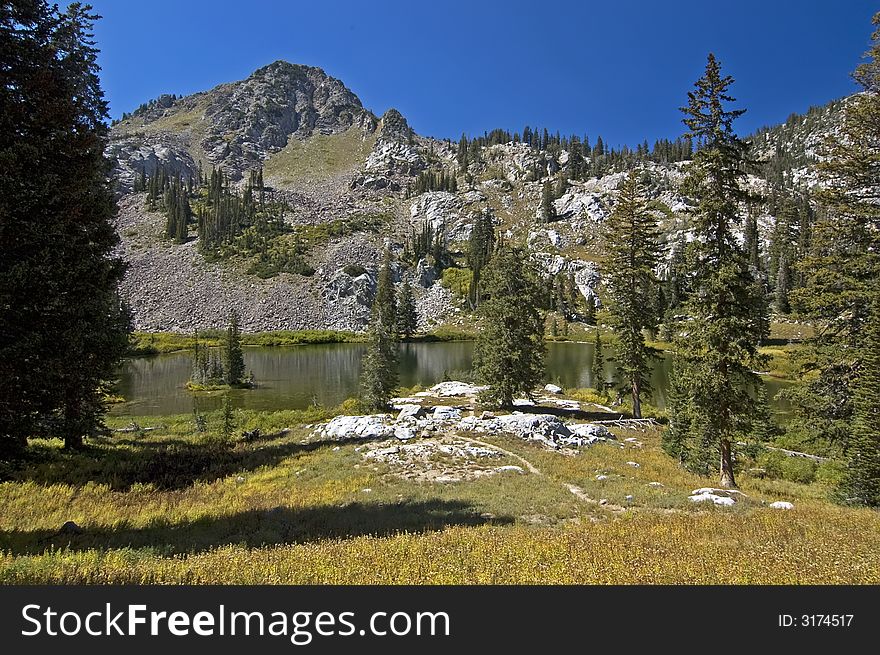 Lake In Wasatch Mountains