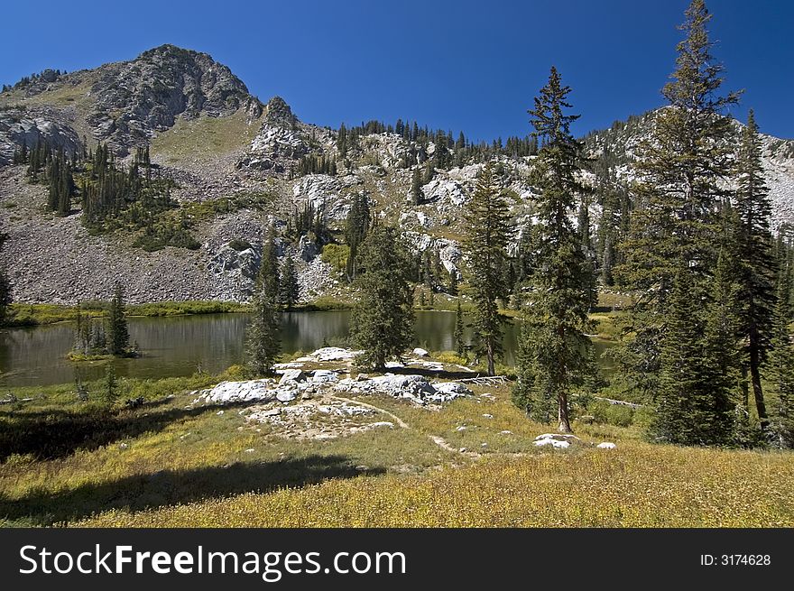 Lake In Wasatch Mountains
