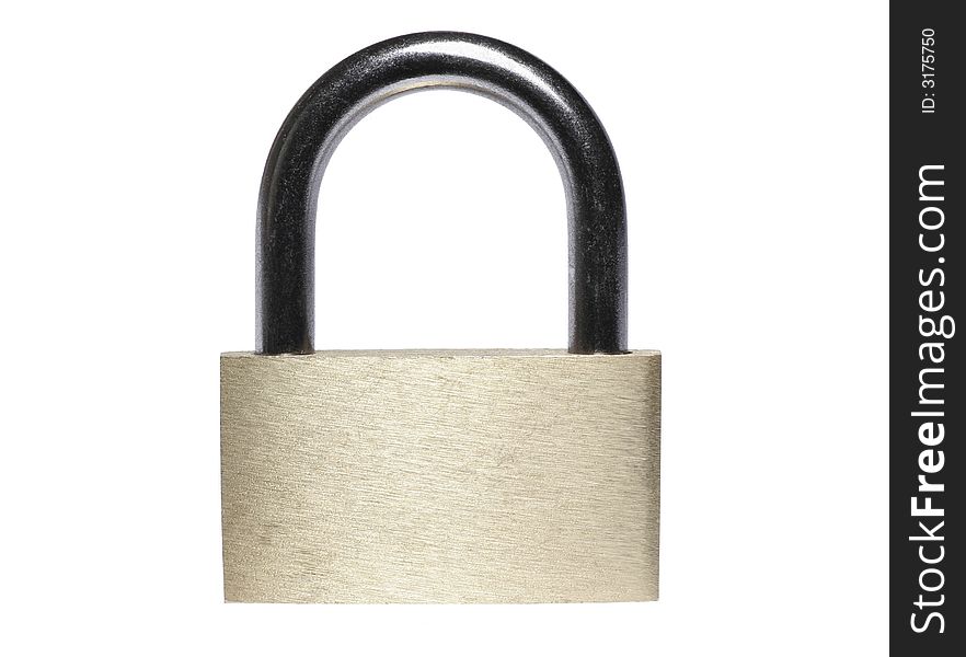 Closed Brass Padlock