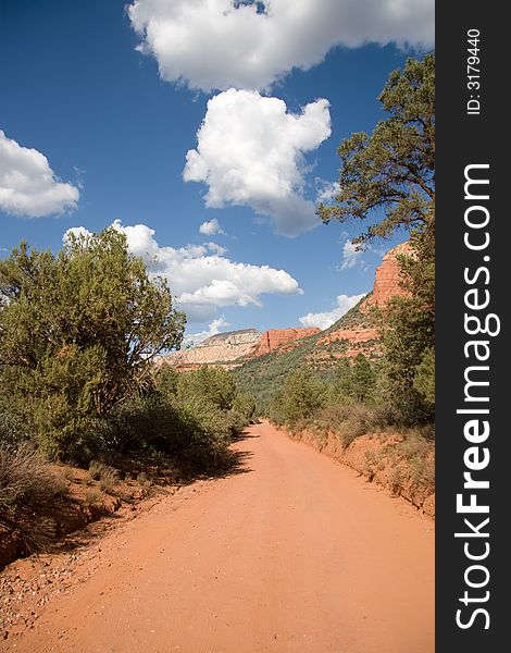 The road to Devil's Bridge in Sedona is not the easiest path to follow. The road to Devil's Bridge in Sedona is not the easiest path to follow.