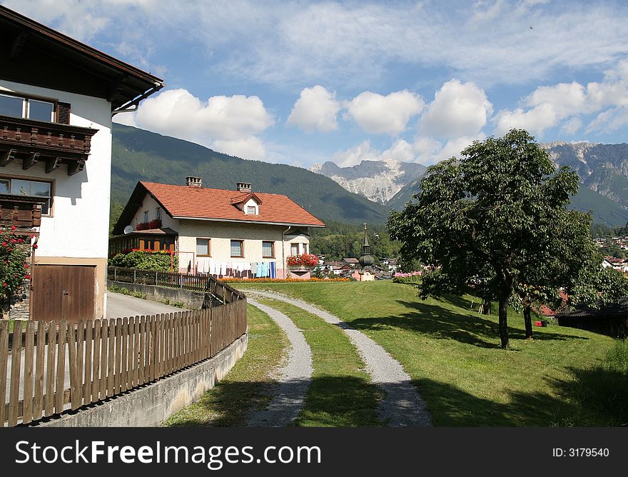 Small village in Austrian Alps. Small village in Austrian Alps