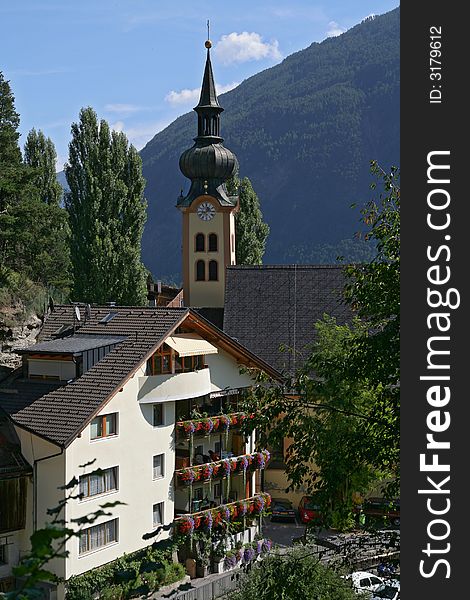 Church in mountains