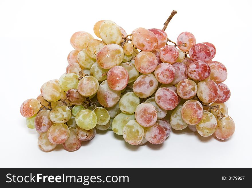 Grape isolated on semi-white background