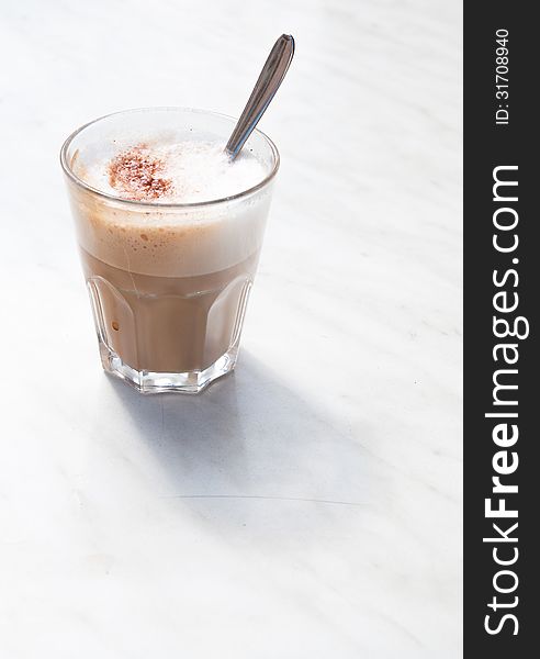 Coffee Glass With Spoon