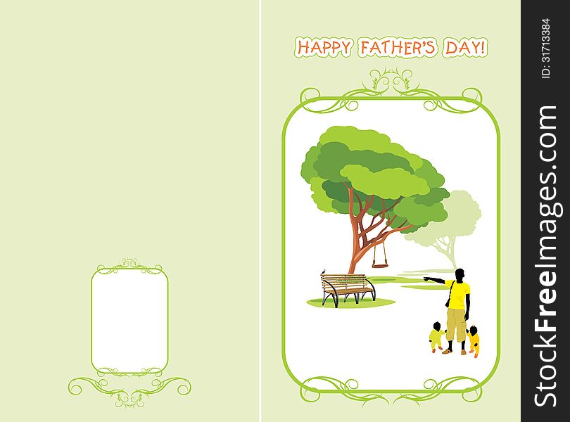 Greeting Card To The Fatherâ€™s Day