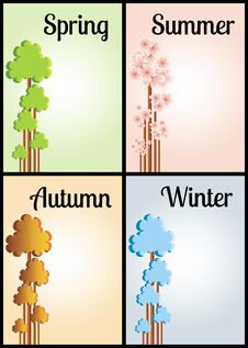 Four Seasons Royalty Free Stock Photo Four Seasons Royalty Free Stock Photo