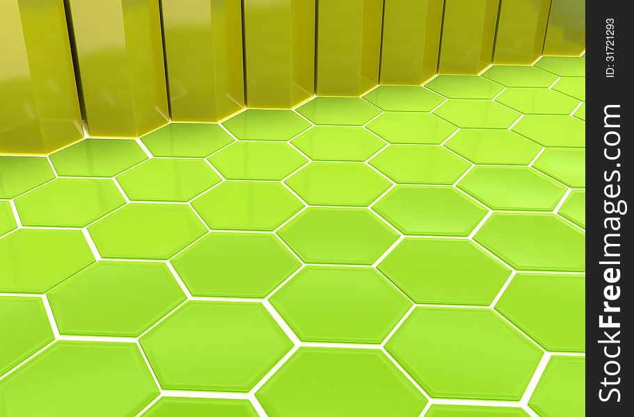 Green flooring background, high resolution 3d render. Green flooring background, high resolution 3d render