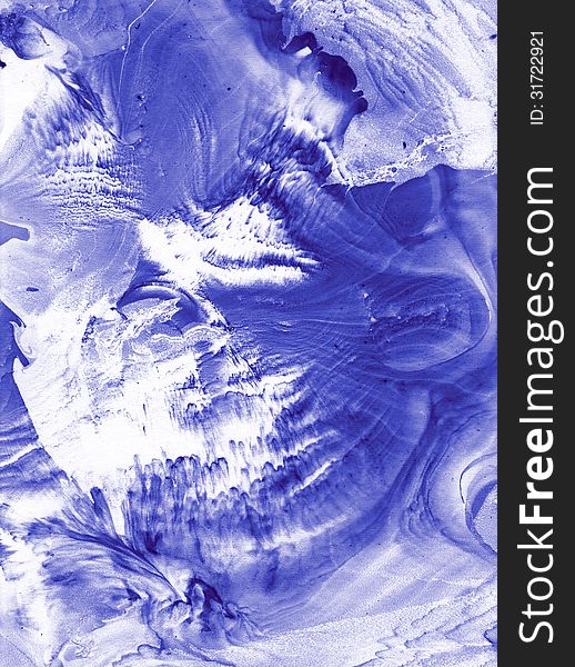 Painted blue messy abstract background. Painted blue messy abstract background