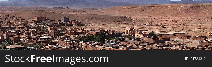 Ait Ben Haddou region , panorama