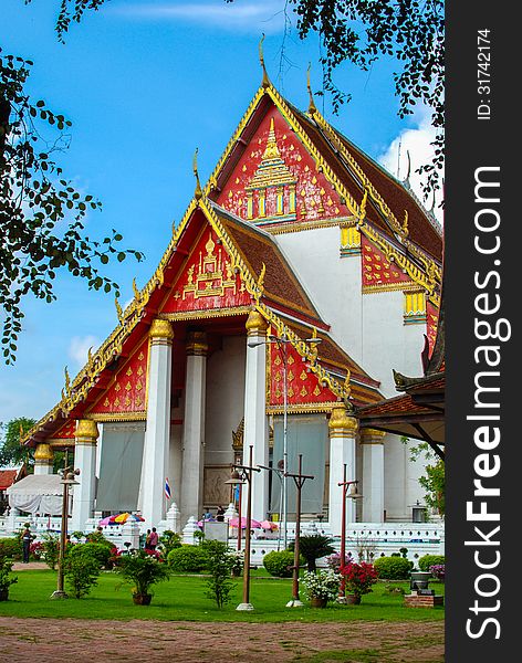 Wat Phra Sri Sanphet is situated on the city island in Ayutthayaâ€™s