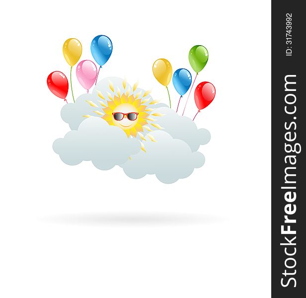 Sun In The Clouds With Hilarious Balloons